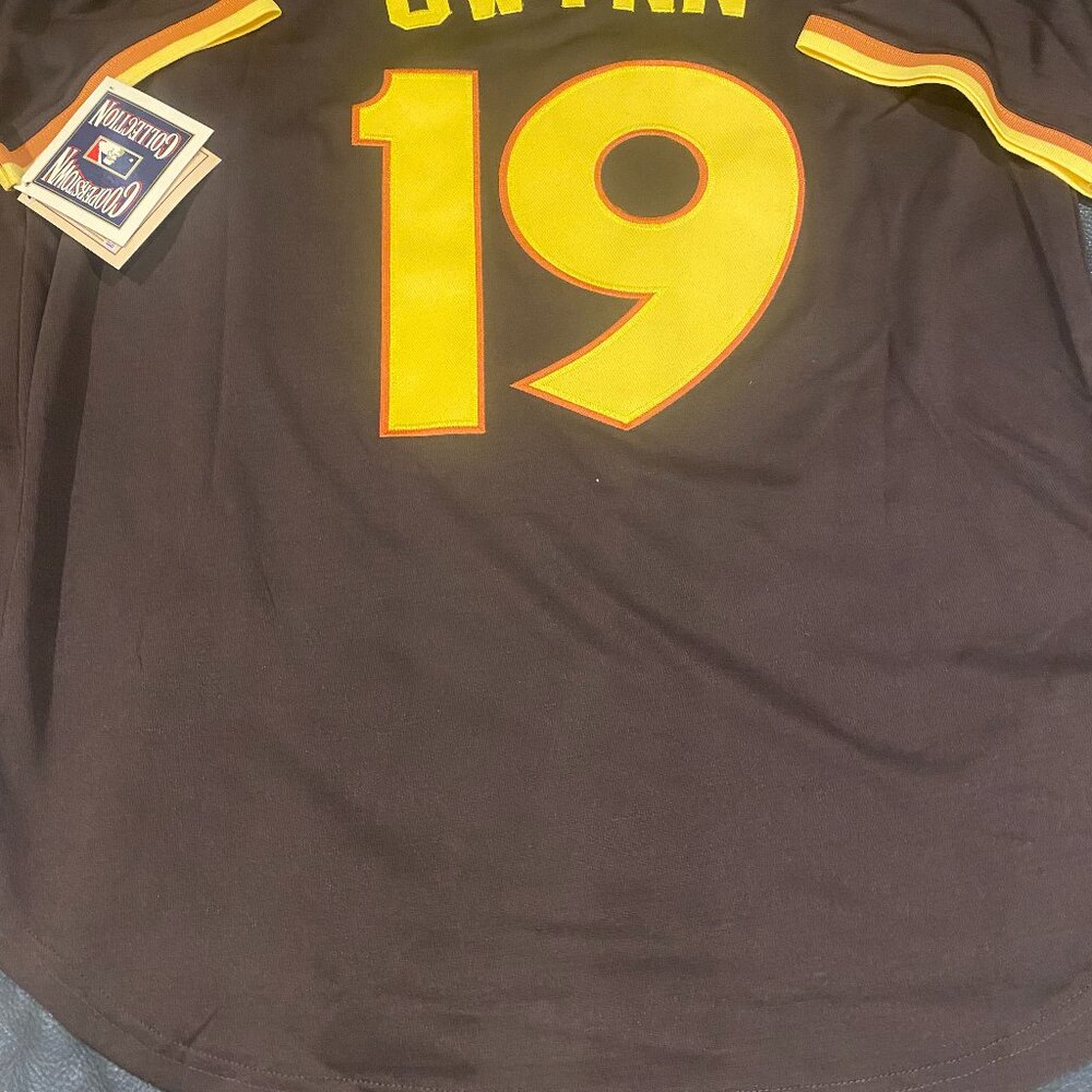 Mitchell and Ness SAN DIEGO PADRES TONY GWYNN Men's JERSEY Sz M,L,XL,2XL NWT - Picture 4 of 5